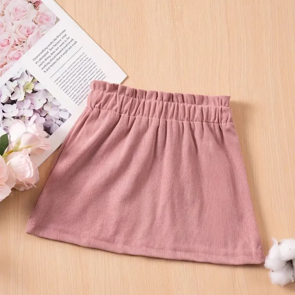 Coquette Dusty Pink corduroy skirt size 10 youth